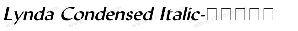 Lynda Condensed Italic字体转换